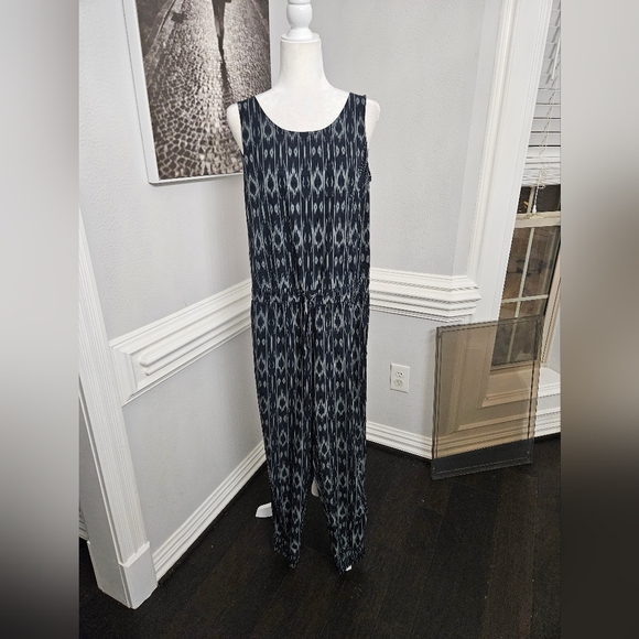 Athleta Ikat Crossback Romper in jasper green size 8 NWOT - Picture 4 of 9